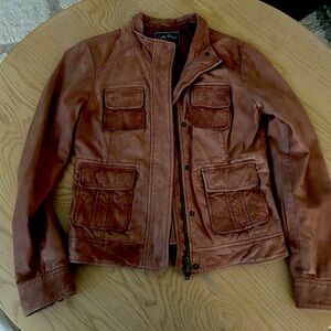 Lucky Brand Brown Leather Jacket